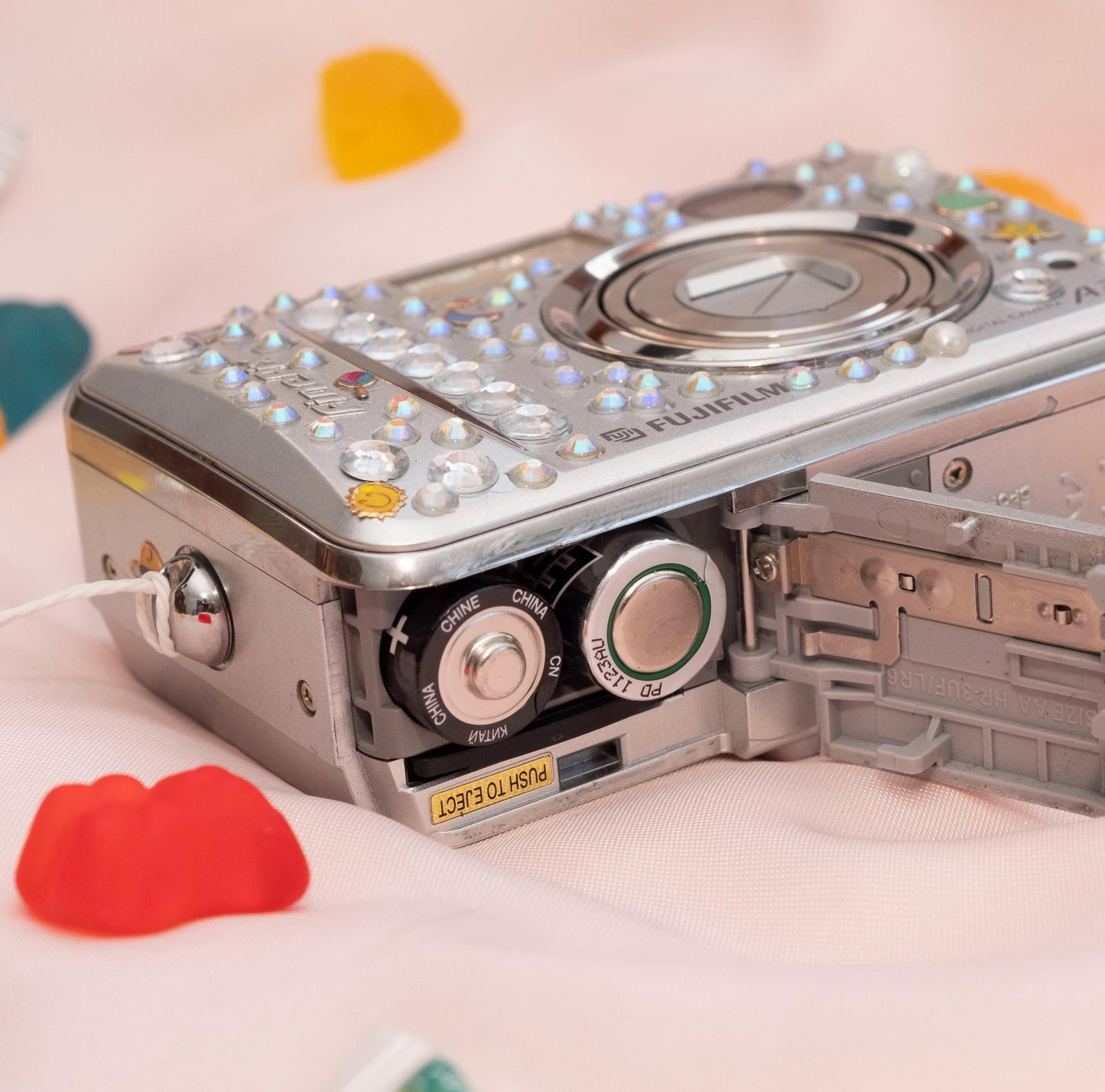 Cute Y2k Aesthetic Fujifilm Finepix A345 hand decorated digital camera PreOwned