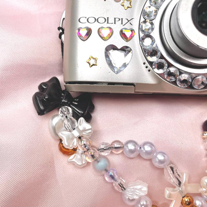 Nikon Coolpix L21 y2k aesthetic decorated digicam with beaded strap PreOwned