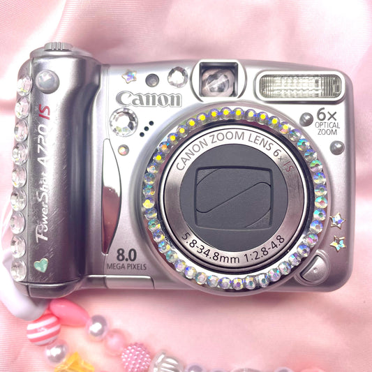 CANON powershot A720 IS Cute Y2k Aesthetic Hand Decorated Vintage Digicam PreOwned