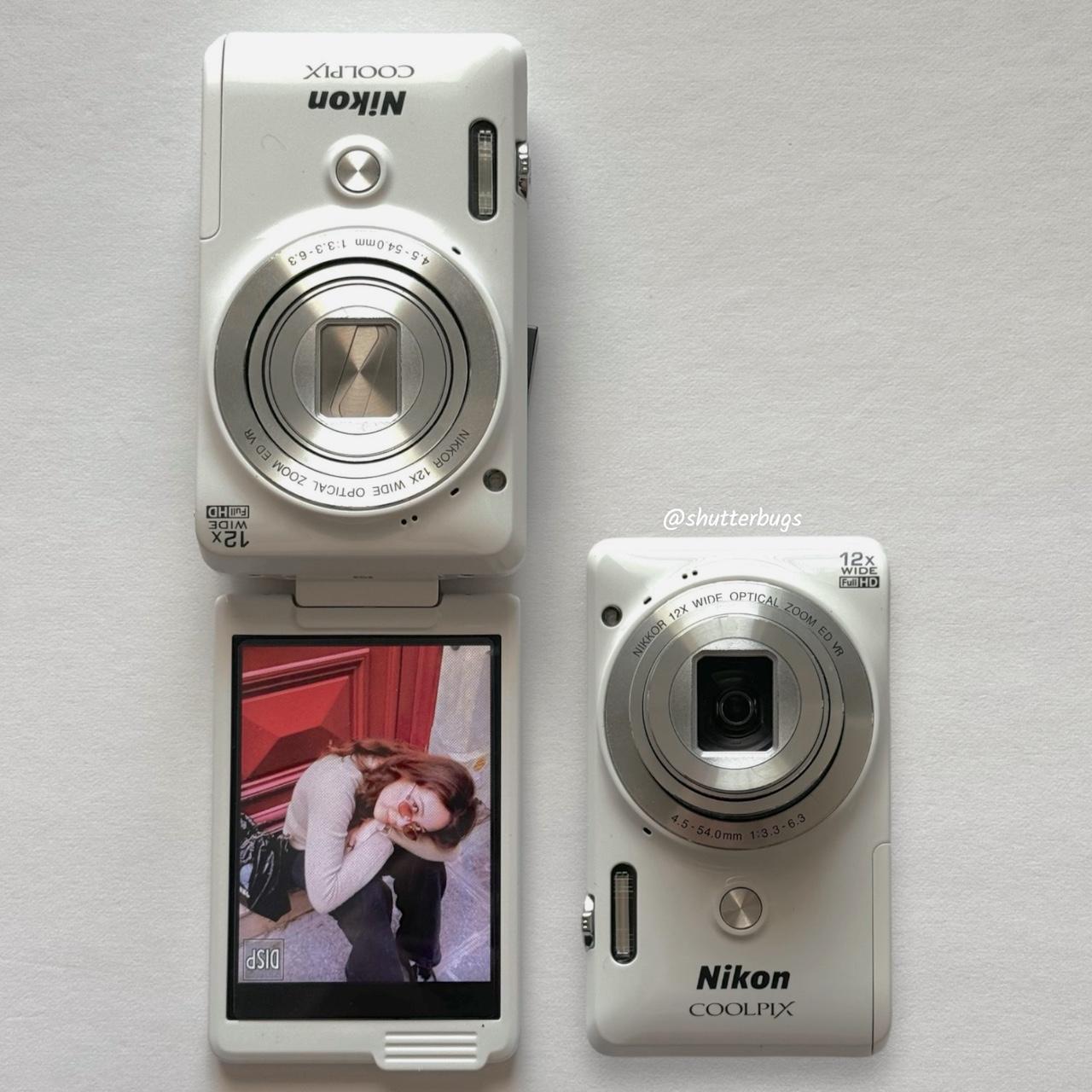 Pre-Owend Nikon Coolpix S6900 Digital Camera Bundle 🤍 ˚⊹ ⋆ 🐇 RARE Glossy White Digicam