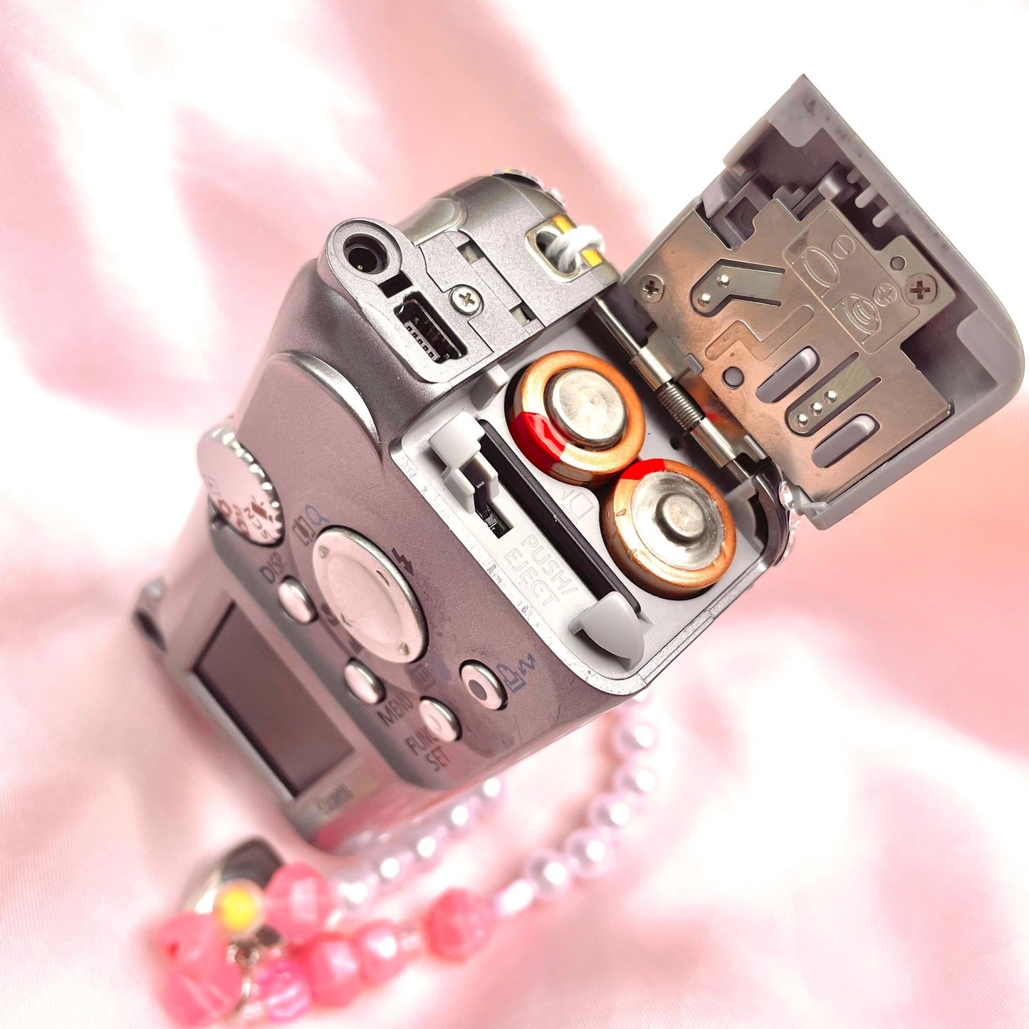 Canon Poweshot A410 Cute Y2k Aesthetic decorated digital camera, has flaw! READ DESCRIPTION PreOwned