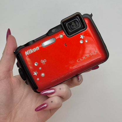 Pre-Owend Nikon Coolpix AW120 Digital Camera ‧˚ 🍊⋆˚ ⊹
