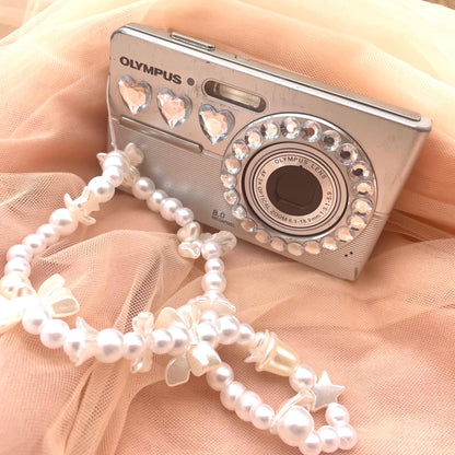 Cute Y2k Aesthetic Olymlus FE 20 hand decorated digital camera PreOwned