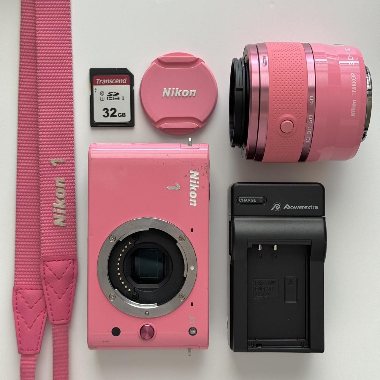 Pre-Owend Nikon 1 J1 Pink Mirrorless Digital Camera 🎀 ₊˚ ⊹ 💗