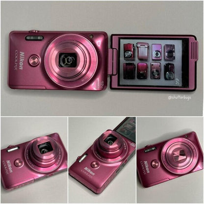 Nikon Coolpix S6900 Pink Digital Camera Bundle Pre-Owned🫧⋆ ₊˚🎀 RARE Hot Pink Digicam