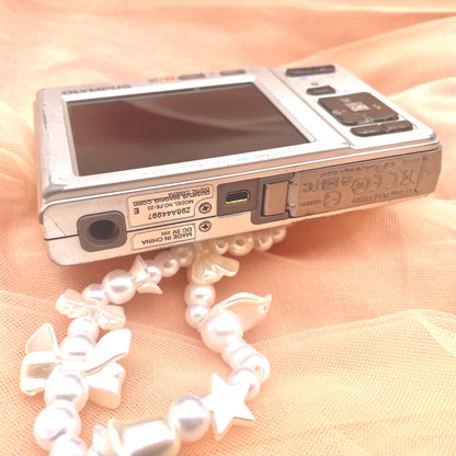 Cute Y2k Aesthetic Olymlus FE 20 hand decorated digital camera PreOwned
