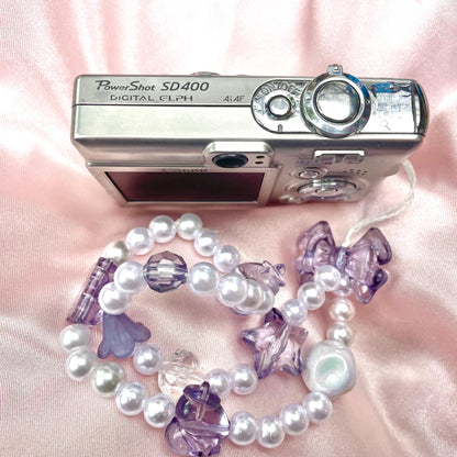 Canon PowerShot SD 400 Digital Elph y2k aesthetic decorated digicam with beaded strap, full set PreOwned