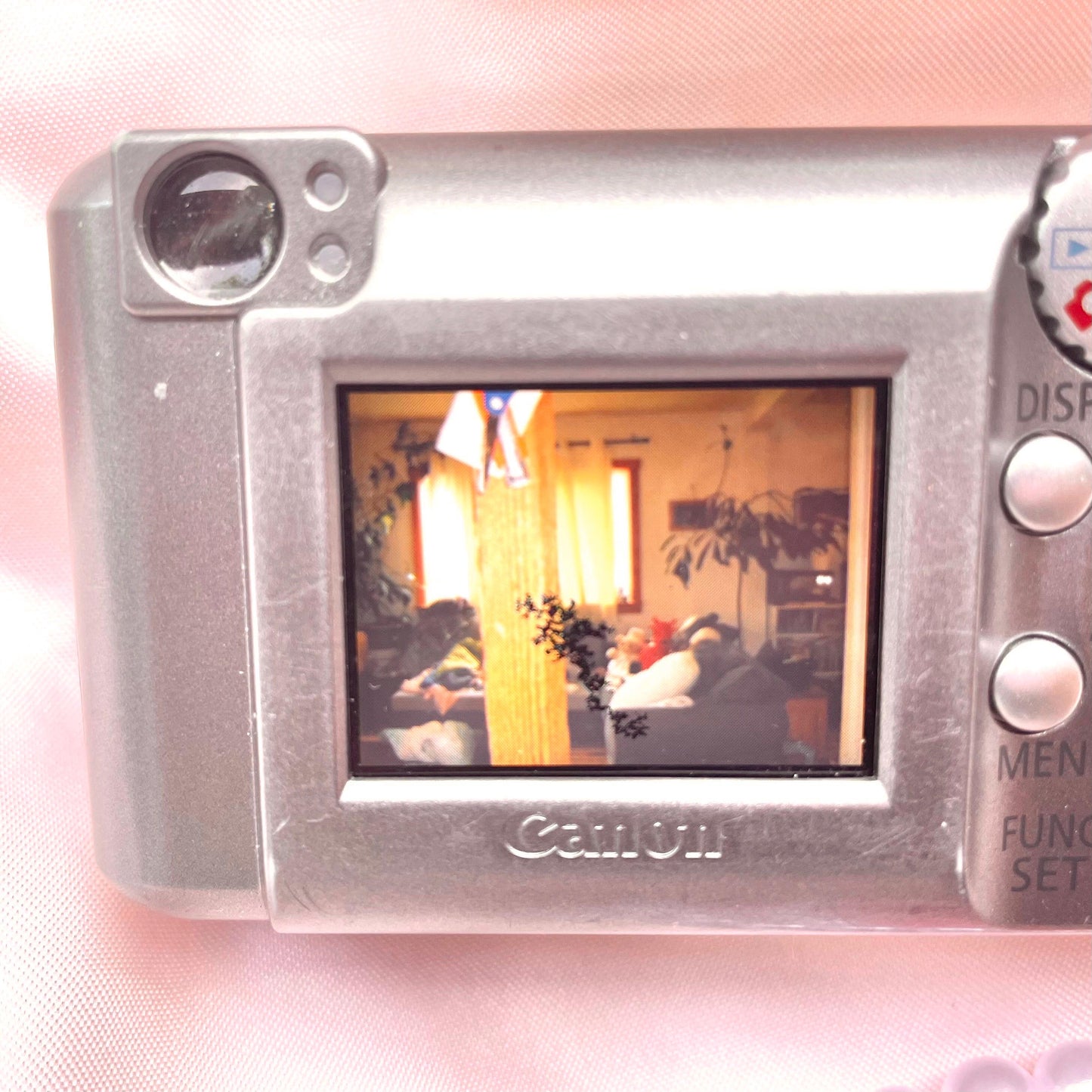Canon Poweshot A410 Cute Y2k Aesthetic decorated digital camera, has flaw! READ DESCRIPTION PreOwned