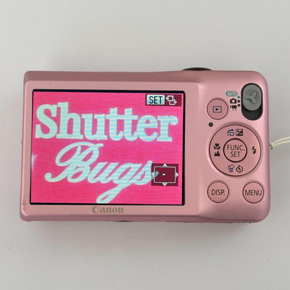 Pre-Owend Canon PowerShot Elph SD1300 IS Digital Camera 🌸 ˚ ₊・ Baby Pink Bundle
